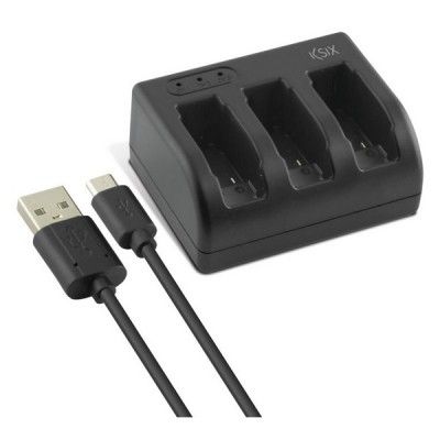 Carregador de Baterias para a GoPro KSIX Hero 5 USB-C Preto