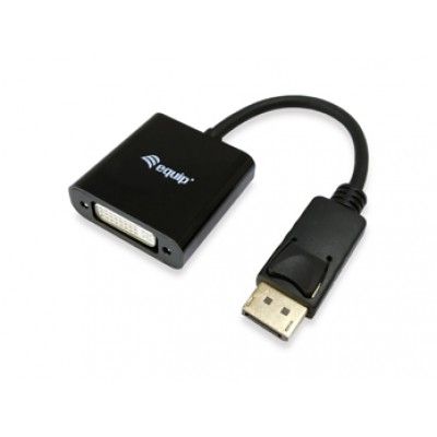 Adaptador EQUIP DisplayPort para DVI M/F Preto - 133431