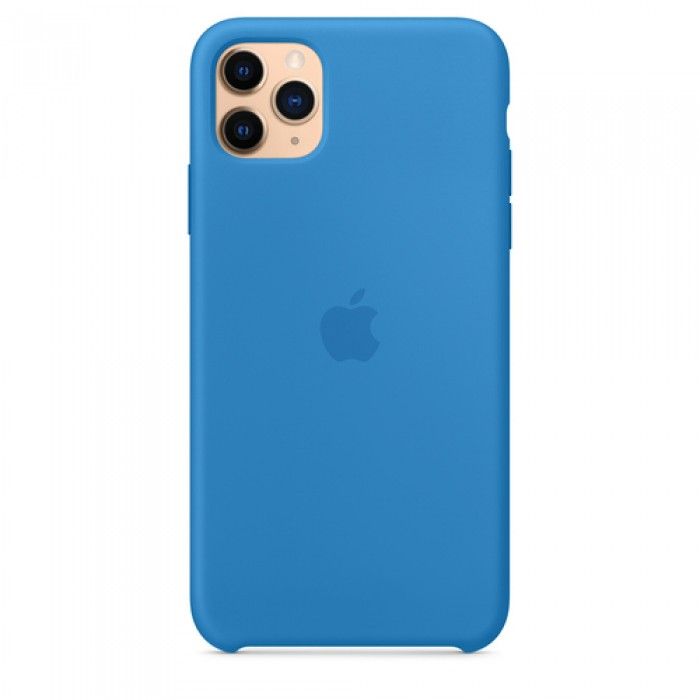 Capa em silicone Para iPhone 11 Pro Max - azul surf