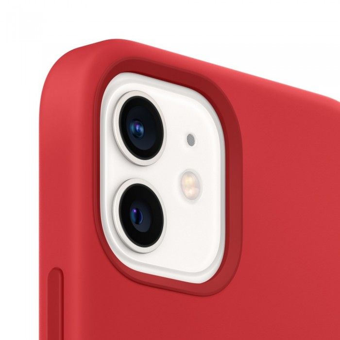 Capa em Silicone c/ MagSafe Para iPhone 12 / 12 Pro - (PRODUCT)RED
