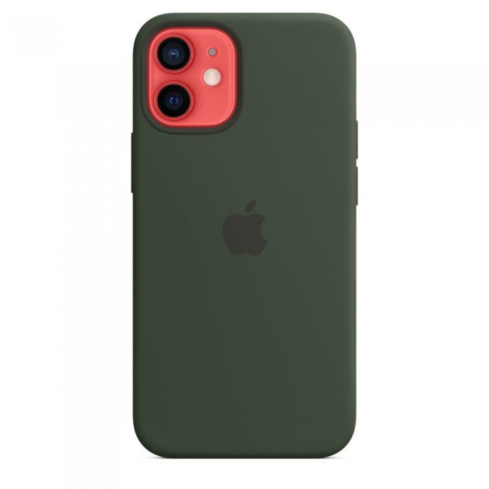 Capa em Silicone c/ MagSafe Para iPhone 12 Mini - Verde Chipre