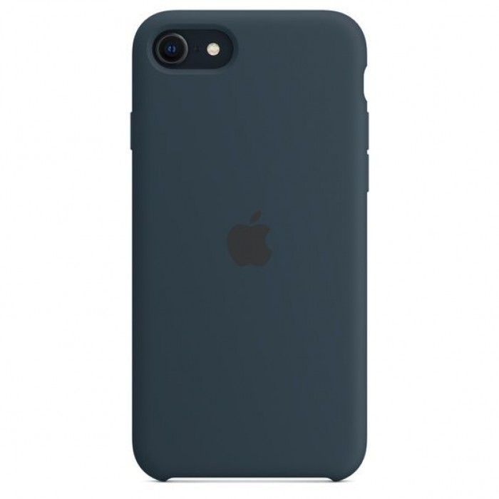 Capa Silicone iPhone SE (Azul abissal)