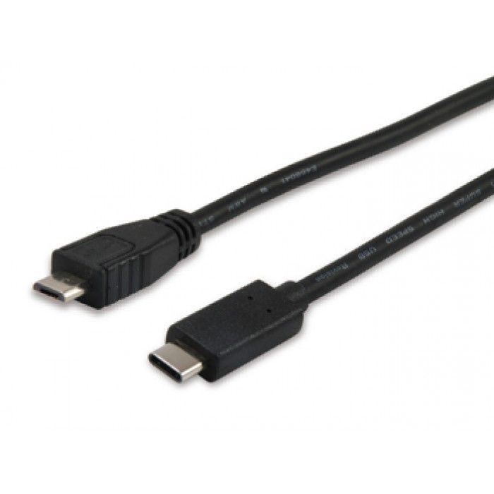 USB 2.0 Cable MicroB->C M/M 1.0m TYPE-C