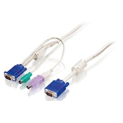 KVM CaboS TECL+RATO+MON (PS2+USB) 1.80MT