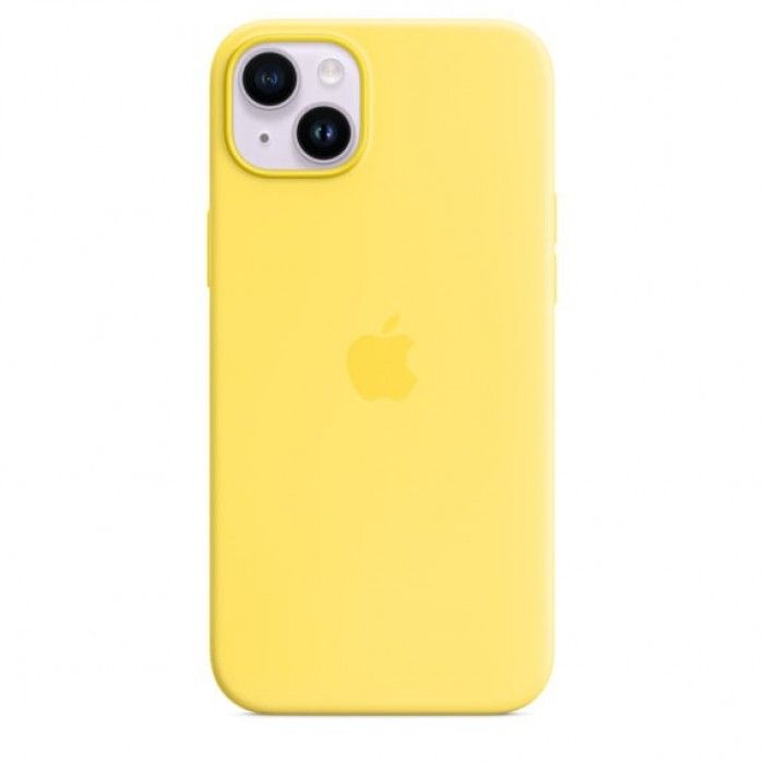 Capa Silicone Magsafe iPhone 14 Plus - Amarelo can?rio
