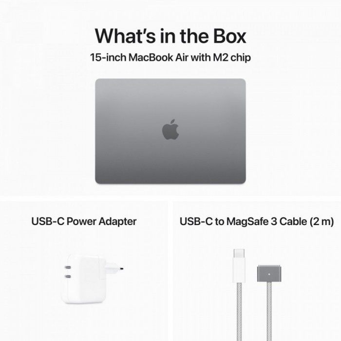 MacBook Air 15 M2 8c/10c 256GB Cinzento sideral
