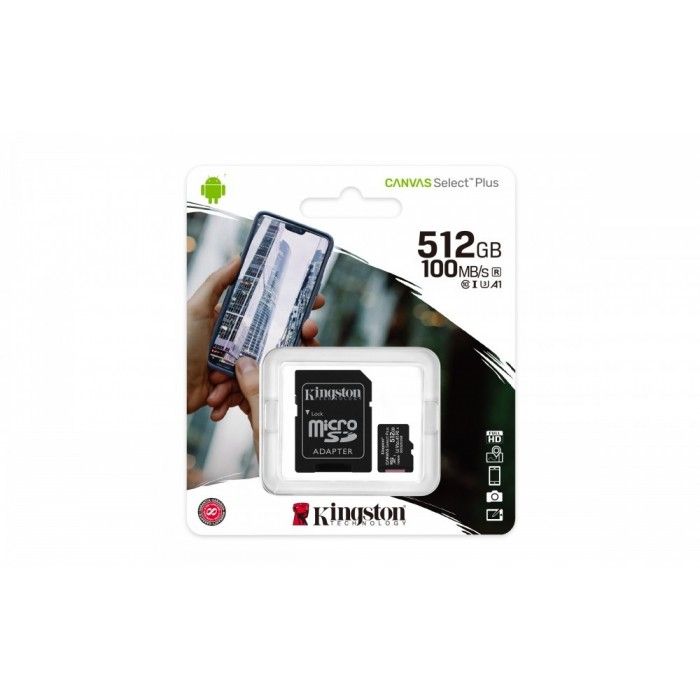 SD 512GB MICRO SDXC 100R A1 C10 CARD c/Adaptador