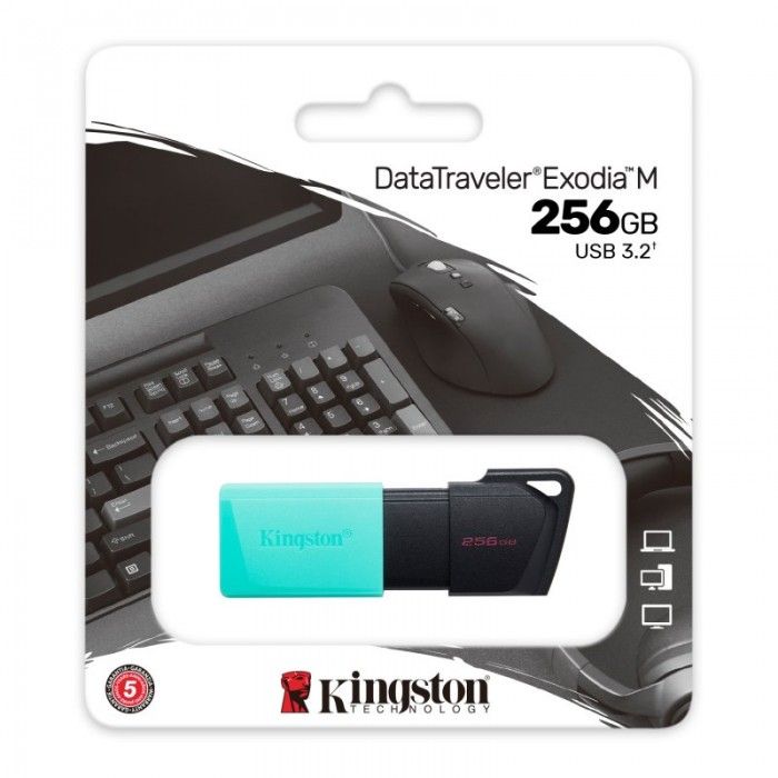 Pen DataTraveler DTXM 256GB USB 3.2 Gen1 Turquesa