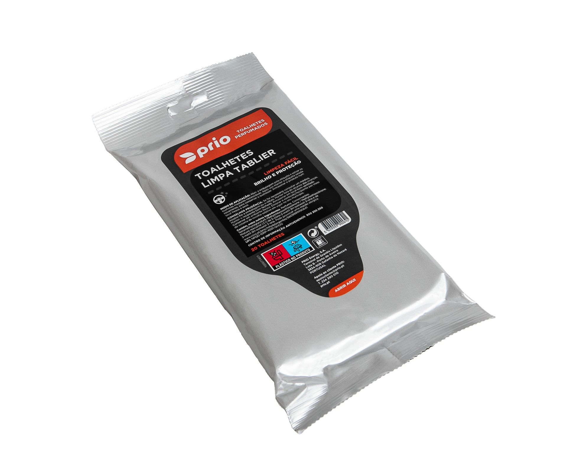 PRIO Toalhetes Limpa Vidros 20Un