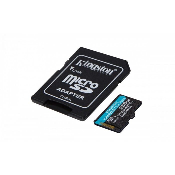Carto de Memria MicroSD Canvas Go Plus 256GB Class 10 UHS-I U3 V30 A2 170MB/s 90MB/s