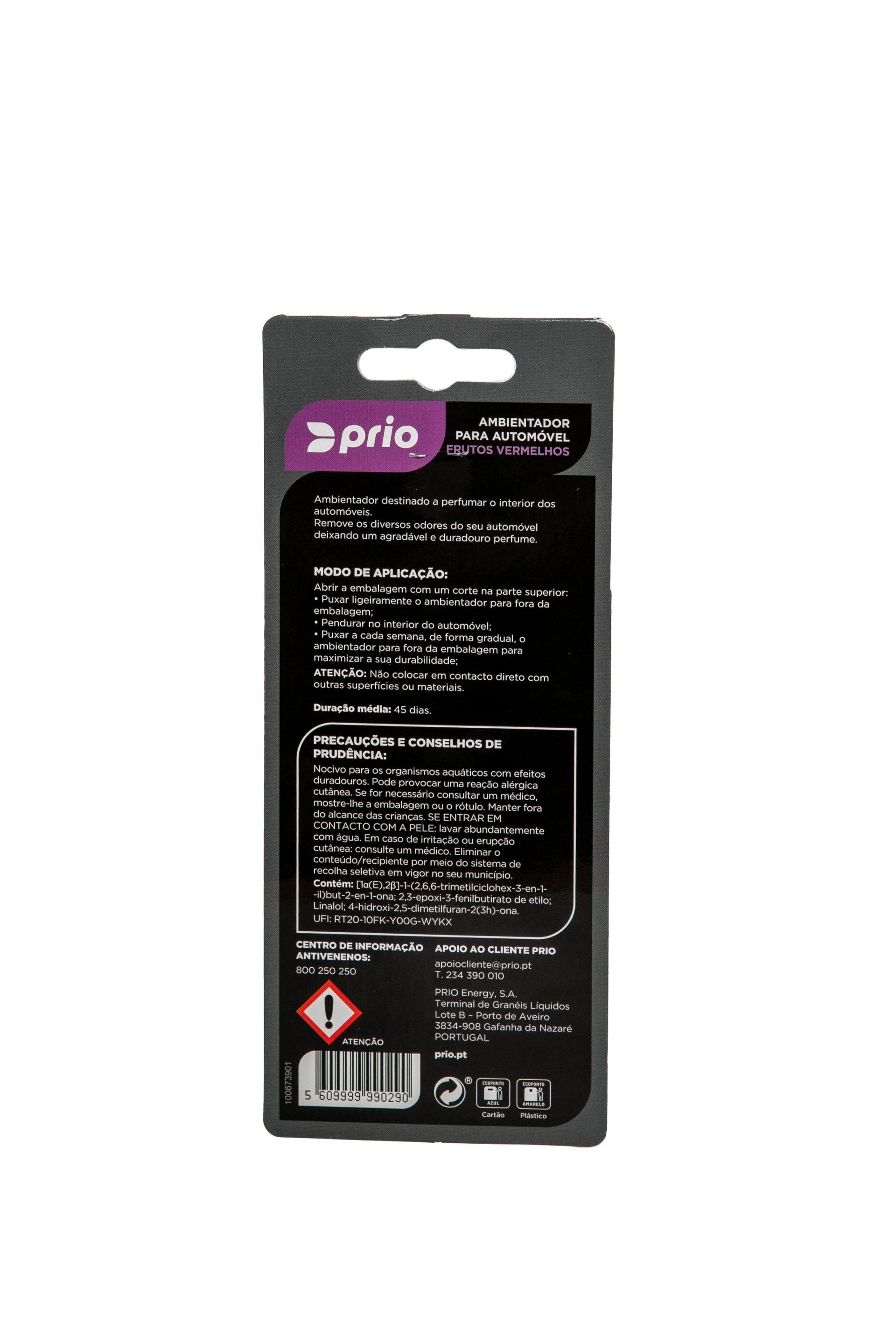 PRIO Ambientador Para Automóvel Sense Frutos Vermelhos