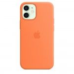 Capa em Silicone c/ MagSafe Para iPhone 12 Mini - Kumquat