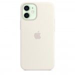 Capa em Silicone c/ MagSafe Para iPhone 12 Mini - Branco