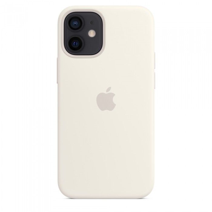 Capa em Silicone c/ MagSafe Para iPhone 12 Mini - Branco