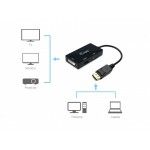 Adaptador DisplayPort p/ VGA / HDMI / DVI PRETO
