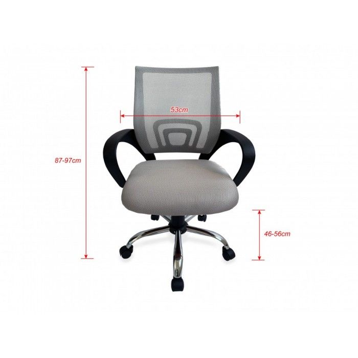 Equip 651015 cadeira de escritrio e de computador Assento acolchoado Encosto em rede