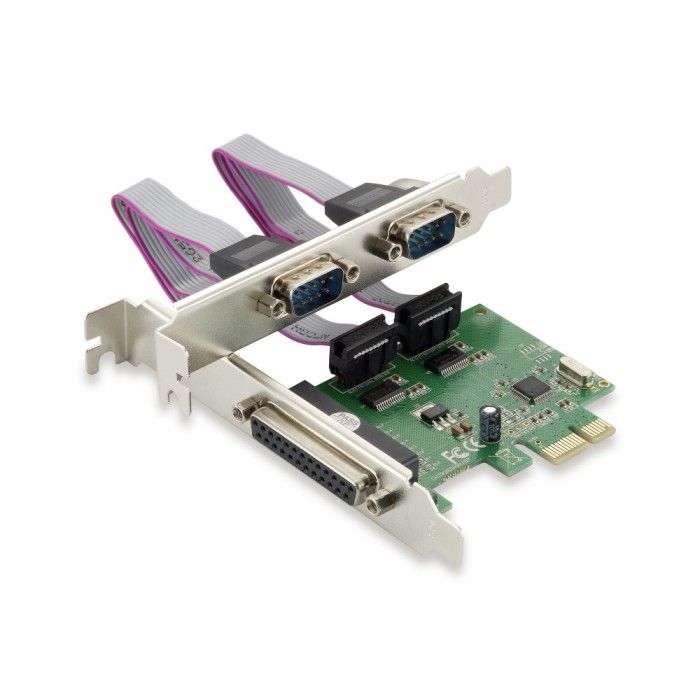 3-Portas Serial Parallel PCIe Card: Parallel x 1: Serial x 2