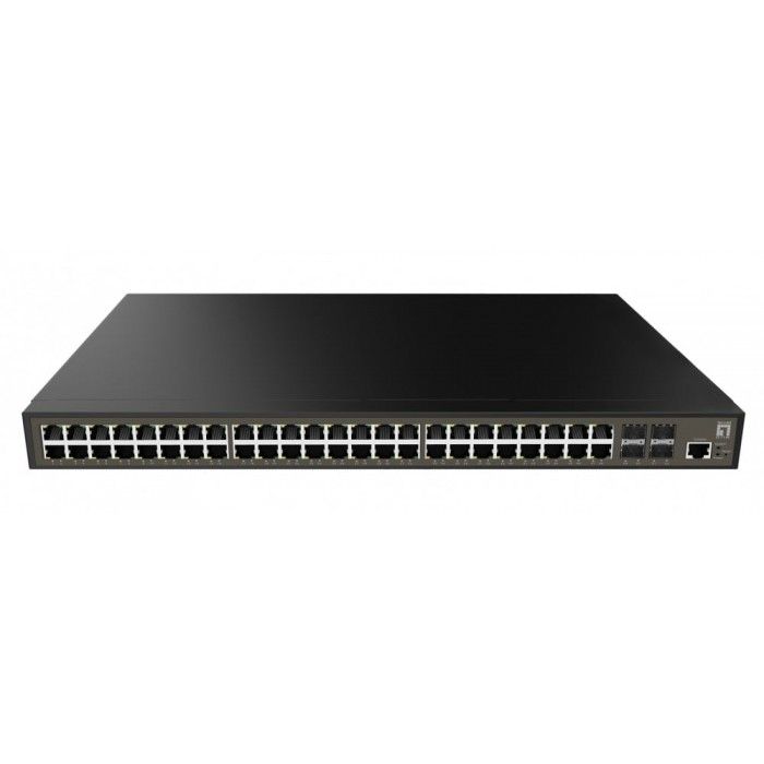 LevelOne GEL-5271 switch de rede Gerido L2+ Gigabit Ethernet (10/100/1000) 1U Preto