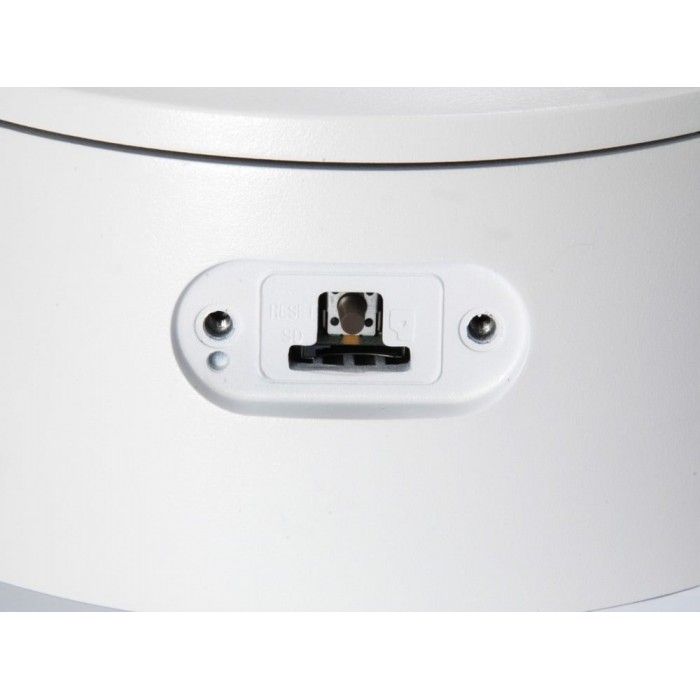 Fixed Dome IP Network Camera. 8-Megapixel. H.265/264. 4.3X tical Zoom. 802.3af PoE. IR LEDs. two-wa