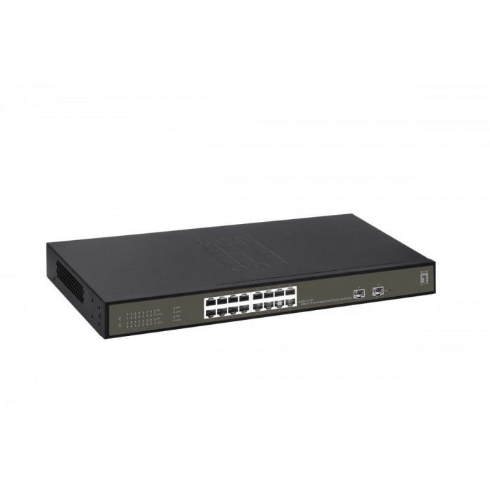 LevelOne GES-2118P switch de rede Gerido L2 Gigabit Ethernet (10/100/1000) Power over Ethernet (PoE)