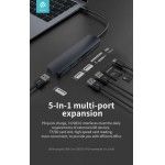Leopard Type-C To USB3.0 * 3 + PD + Card reader 5 In 1 HUB