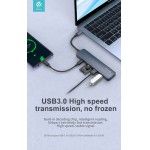 Leopard Type-C To USB3.0 * 3 + PD + Card reader 5 In 1 HUB
