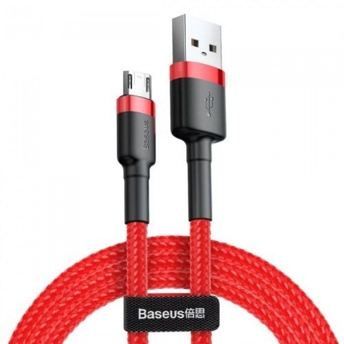 Cabo Usb Cafule For Micro 2.4A 1M Red+Red