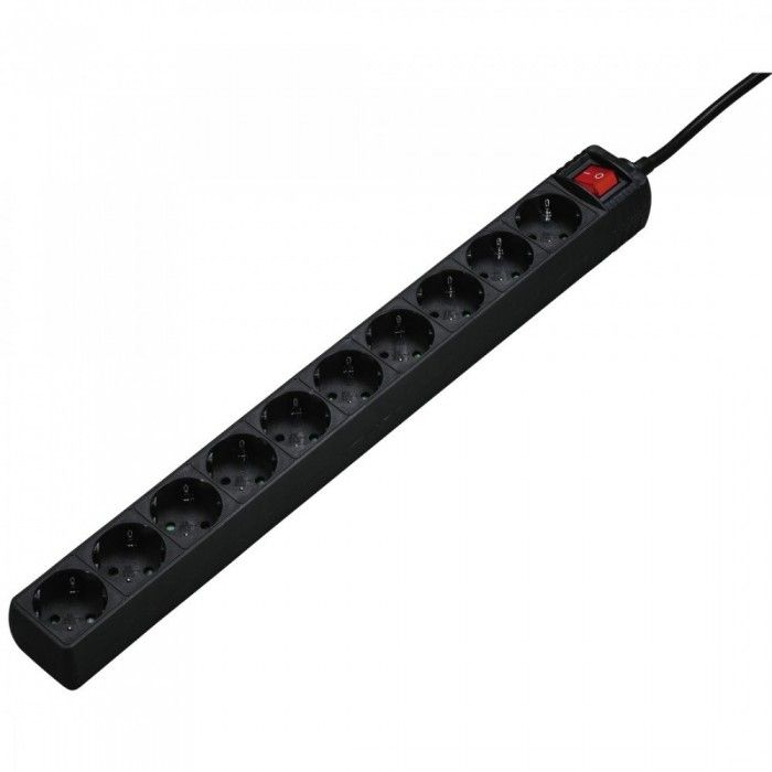 Extenso Elctrica 10 Tomadas 3.0M Preto