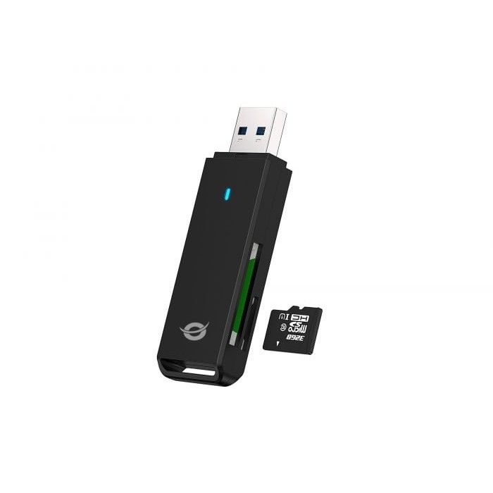 Leitor de Cartes USB3.0 Conceptronic BIAN02B, SD/SDHC/SDXC, MICRO SD/T-FLASH