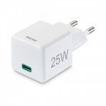 Mini Carregador PD/QC USB-C 25W Branco