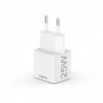 Mini Carregador PD/QC USB-C 25W Branco
