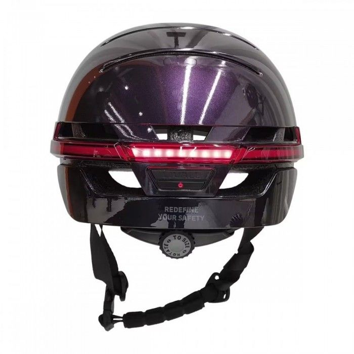 Capacete Livall BH51M Neo Luz Branco,ULT.Violet TAM M