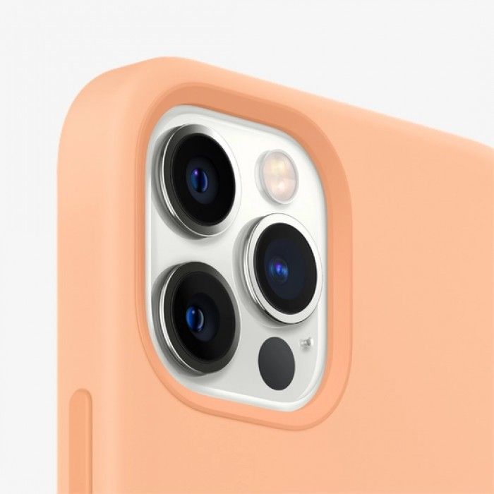 Capa em silicone c/ MagSafe Para iPhone 12 Pro Max - Cantaloupe