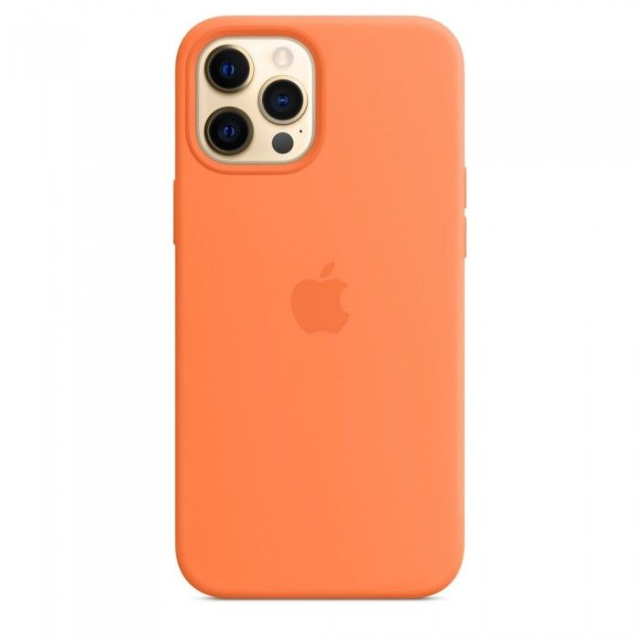 Capa em Silicone c/ MagSafe Para iPhone 12 Pro Max - Kumquat