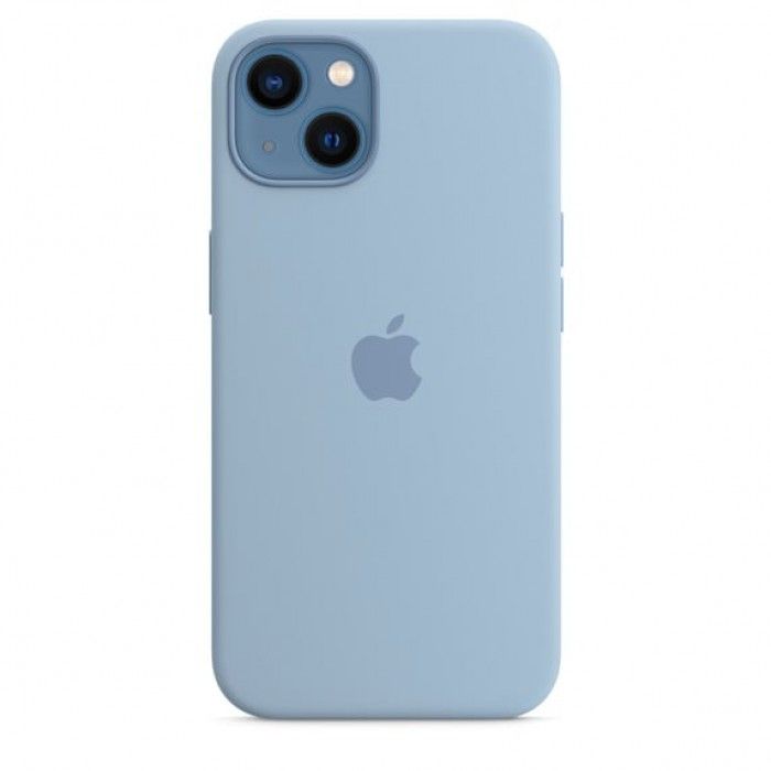 Capa Silicone iPhone 13 (Azul nevoeiro)