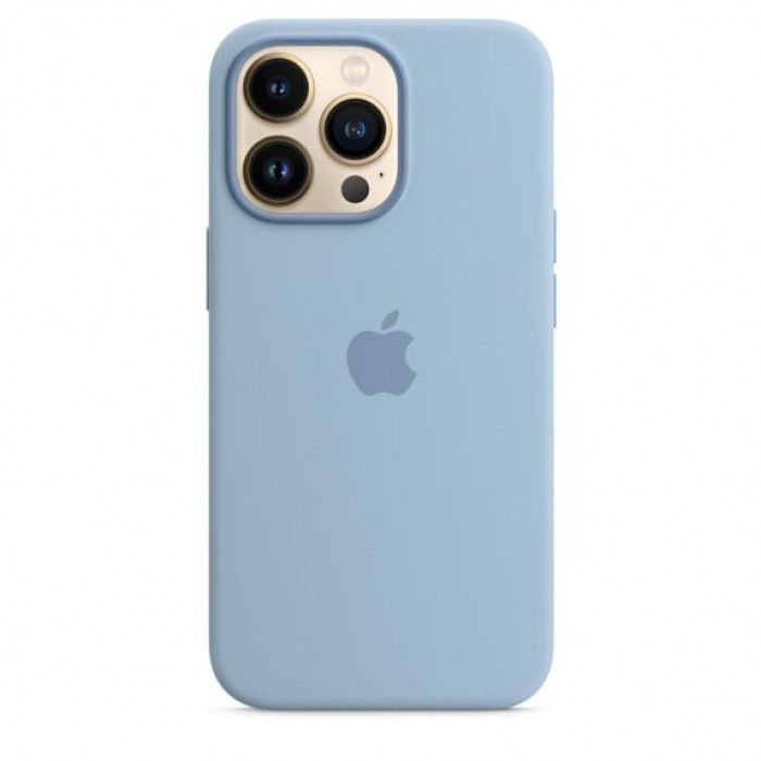 Capa Silicone iPhone 13 Pro (Azul nevoeiro)