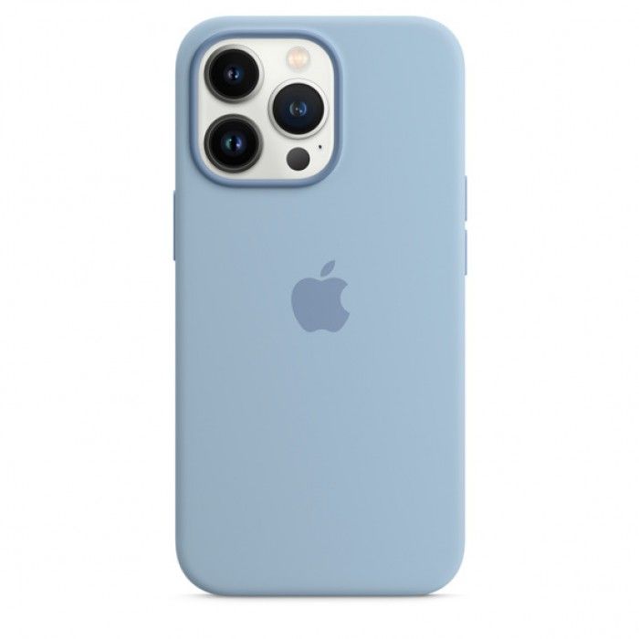 Capa Silicone iPhone 13 Pro (Azul nevoeiro)