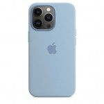 Capa Silicone iPhone 13 Pro (Azul nevoeiro)