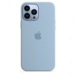 Capa Silicone iPhone 13 Pro Max (Azul nevoeiro)