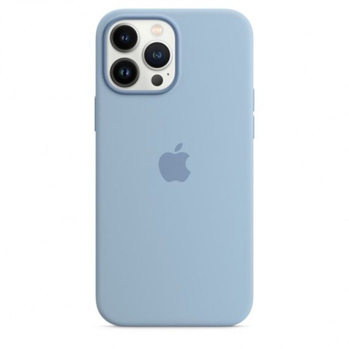 Capa Silicone iPhone 13 Pro Max (Azul nevoeiro)