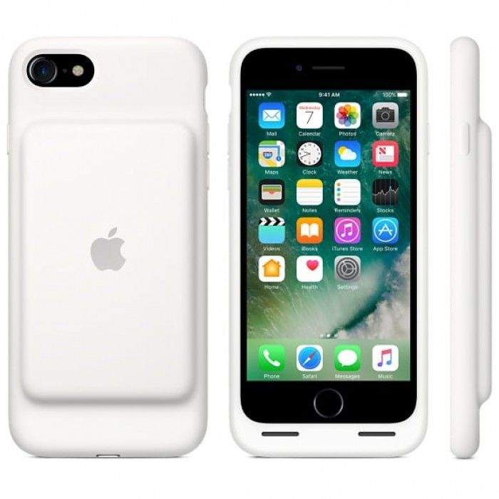 iPhone 7 Smart Battery Case - White