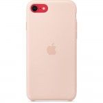 Capa de Silicone Para iPhone SE - Rosa Areia