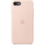 Capa de Silicone Para iPhone SE - Rosa Areia