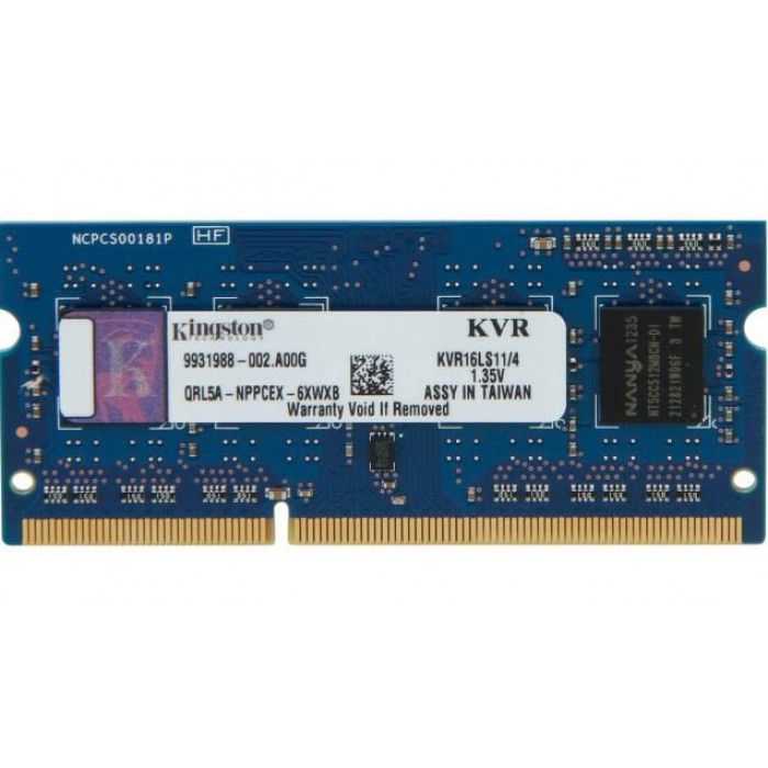 Memria RAM 4GB (1x4GB) DDR3L 1600MHz ValueRAM