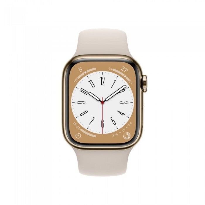 Watch S8 41mm Cell Dourado Ao Luz das estrelas
