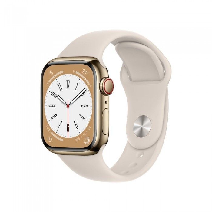 Watch S8 41mm Cell Dourado Ao Luz das estrelas