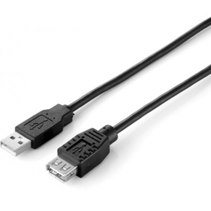 Cabo Extenso USB 2.0 - A/A M/F Preto (3 m)