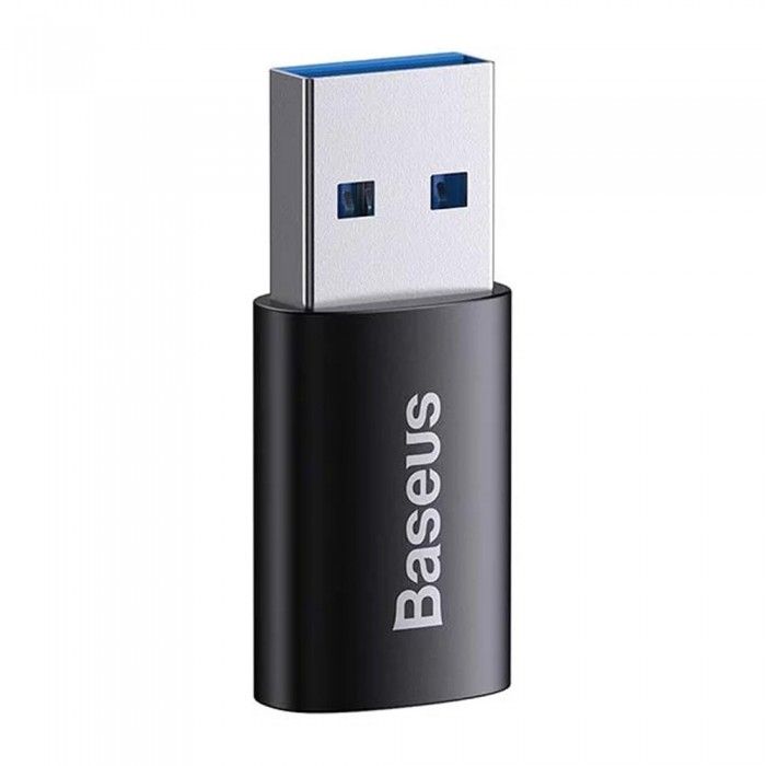 Adaptador Baseus Ingenuity Series Mini USB-A 3.1 para USB-C Preto