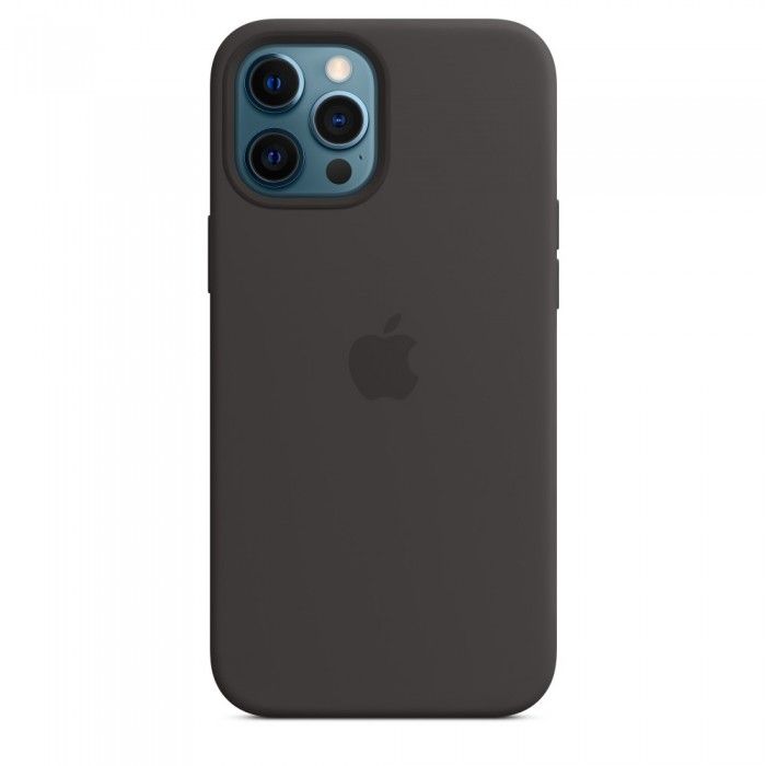 Capa em Silicone c/ MagSafe Para iPhone 12 Pro Max - Preto