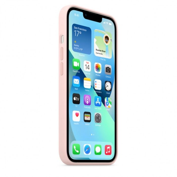 Capa Silicone/MagSafe iPhone 13 Giz rosa
